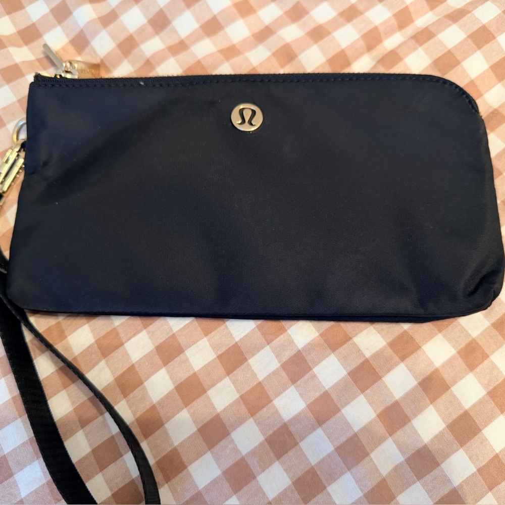 Lululemon Double Zip Wallet Clutch - Black